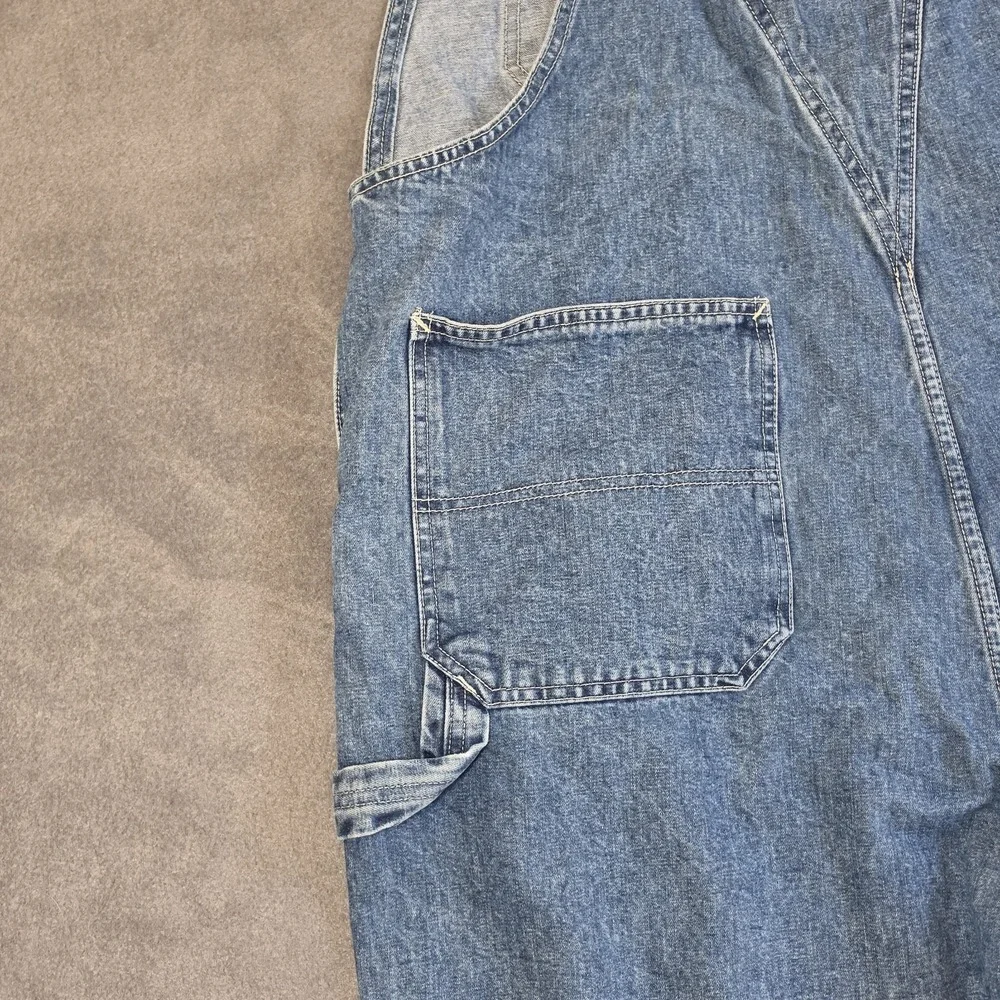 GAP Bib Carpenter Overalls Vintage ? Good Condition Zip Fly Adult Men's Sz LARGE - Picture 5 of 9